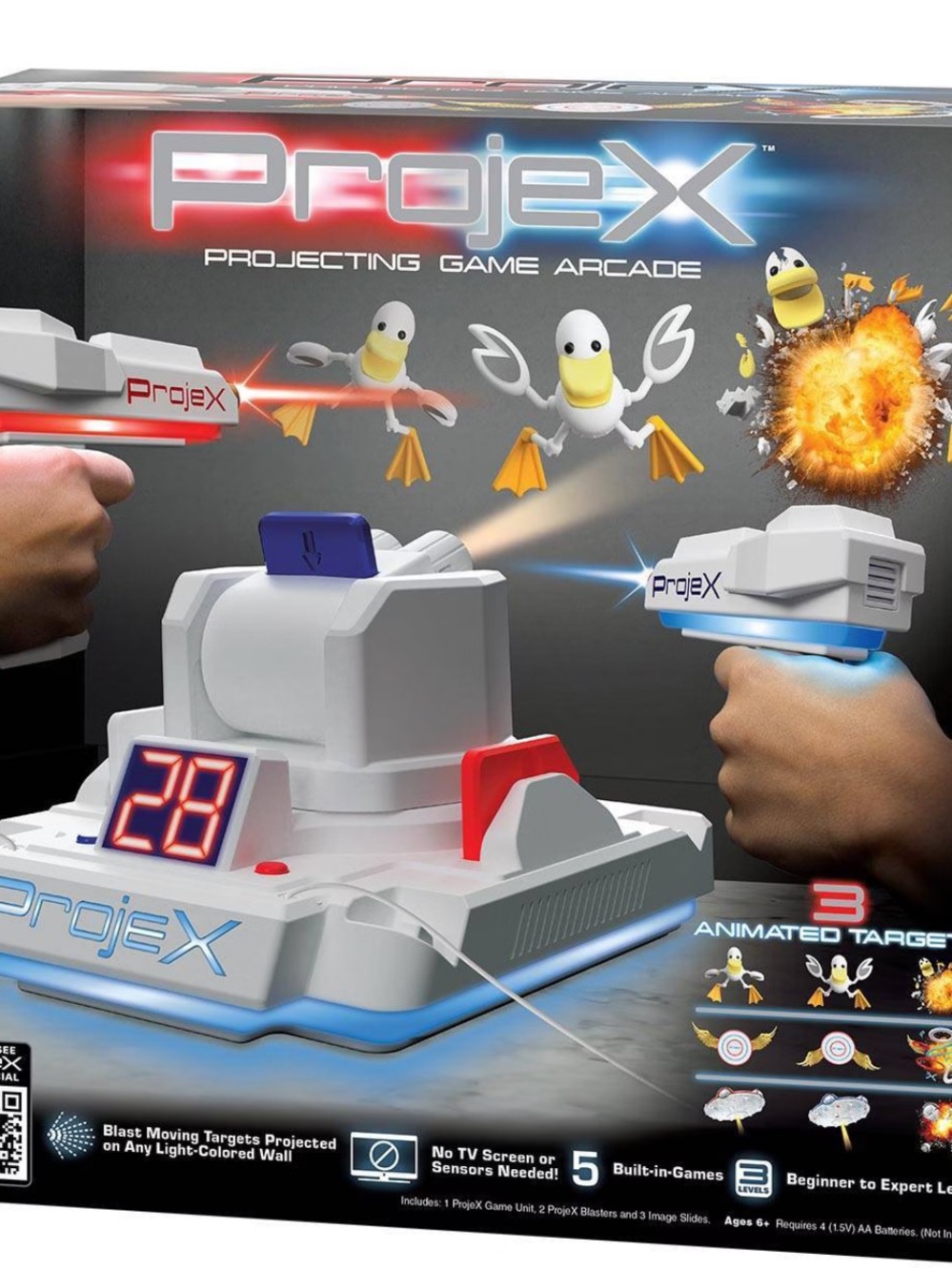 Target Projex Projecting Game Arcade White with Blue and Red Accents